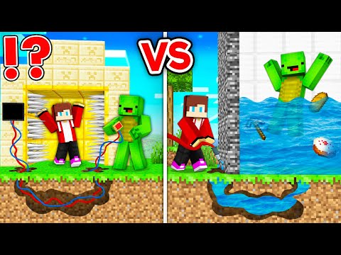 The Most HARDCORE Escape Map: NOOB vs PRO Build Challenge in Minecraft - Maizen JJ and Mikey