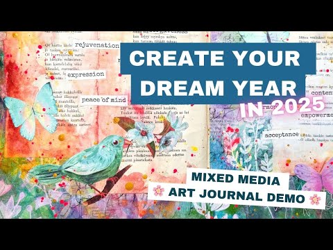 Manifest Your Dreams in Art Journaling 🌟  Capture the Energy You Want for 2025! 💖
