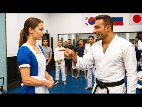 Чёрный пояс хотел пошутить... но уборщица удивила весь зал!