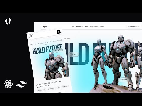 Porfolio Project: Code a Futuristic Robotics Tech Website in React & Tailwind CSS