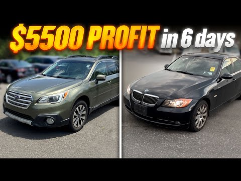$1k To $100,000 Flipping Cars Without A Dealership - $5500 Profit in a week