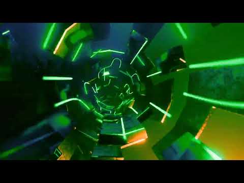 2 Hours 4K Cyber Neon Tunnel with Pink–Blue Gradient I Screensaver for Meditation