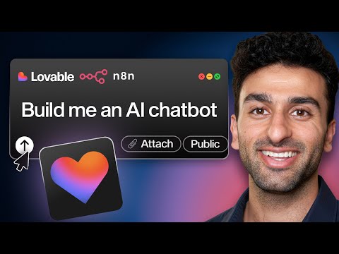 How To Build Your AI Chatbot & Website in 10 Minutes (Lovable + n8n)