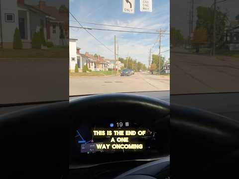 How Does Full Self-Driving (FSD) Handle Tricky Roads? #shorts