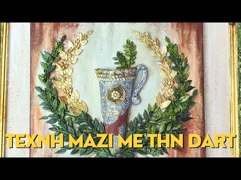 Lets create an art piece with flexible wooden empellishments from Dart.