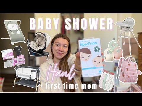 BABY SHOWER HAUL (First Time Mom) - My 1st YT Video!