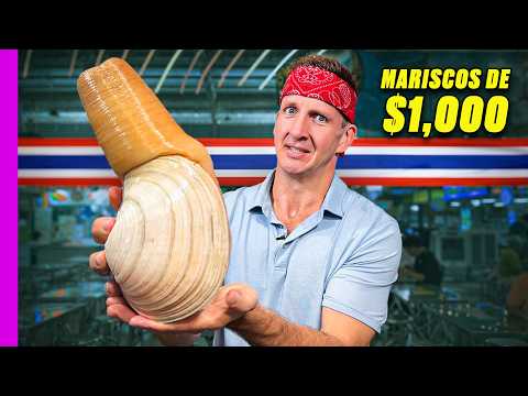 ¡Reto de mariscos de $1,000 en Tailandia! ¡El más grande de Bangkok!
