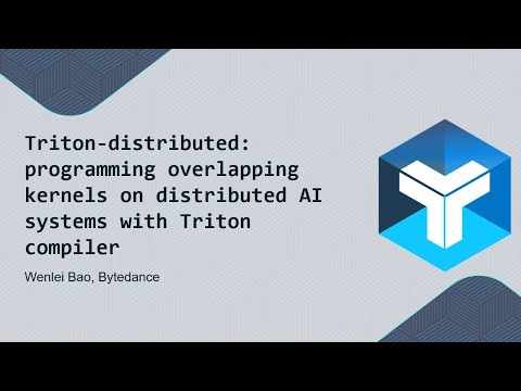 Wenlei Bao Trion distributed programming overlapping kernels on distributed AI systems with Triton C