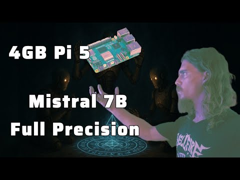 How To Run Mistral 7B LLM AI At Full Precision On A Raspberry Pi 5 With 4GB Of RAM #Overload