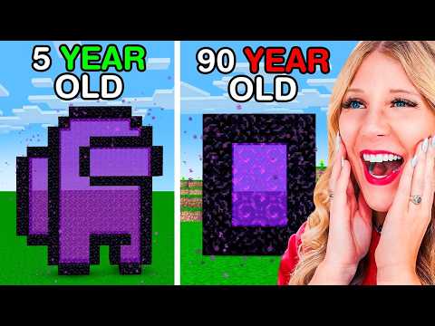 Minecraft at DIFFERENT AGES! (Funniest)
