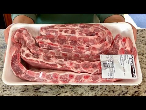 Costco Pork Side Ribs / Costco2024 / Pork Side Ribs / Costco Meat Recipes / ASMR cooking