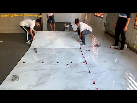 How To Build And Install Beautiful Large-Format 120 x 180cm Ceramic Tiles For Your Living Room Floor