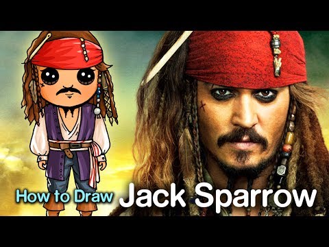 How to Draw Captain Jack Sparrow | Pirates of the Caribbean