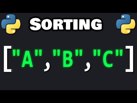 Python SORTING is easy (sort of) 🔀