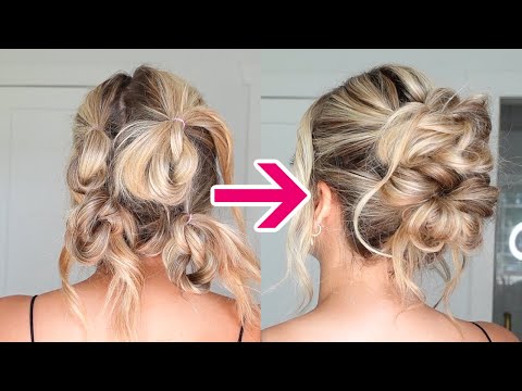A SIMPLE UPDO HACK THAT LOOKS LIKE YOU PAID TO HAVE IT DONE! Easy Updo Anyone Can Do