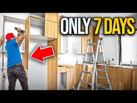 I Built An Entire Kitchen In 7 Days (Start-To-Finish)