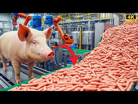 Dentro de una Fábrica Moderna de Embutidos:De la Carne de Cerdo a la Salchicha Lista para el Consumo