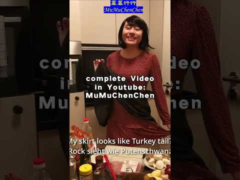 asian Transgender/ cook/ sing/ comedy 德國暮暮姐紅燒火雞土豆，中式醬油歐洲啤酒絕配，一人男女雙聲唱 #food #asian #girl #singing