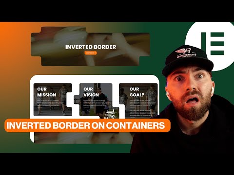 MODERN INVERTED BORDER on CONTAINERS - Elementor WordPress Flexbox Tutorial