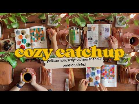 ✒️ Cozy stationery catch-up ☕️ pelikan hub, scriptus, midori hibino, new fountain pen + inks
