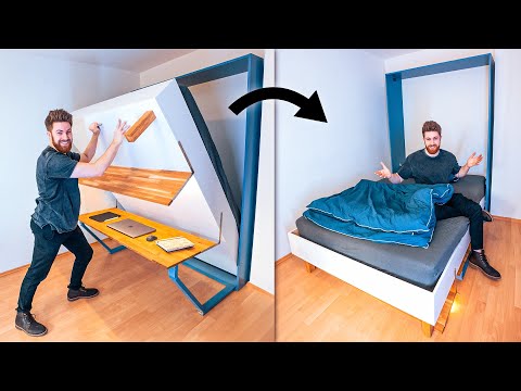 2-in-1 Bett & Schreibtisch für Studenten gebaut!