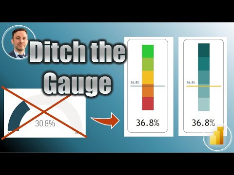Simple Gauge Chart Alternatives in Power BI