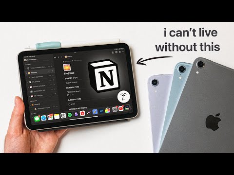 iPad mini 7 - how i plan with Notion (AI)