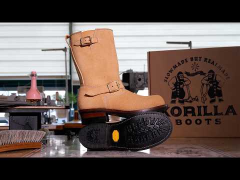 Engineer Boots with Italian Traditionally Tanned Leather