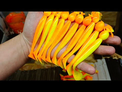 литье силиконовых приманок Goodfish в цвете pal08