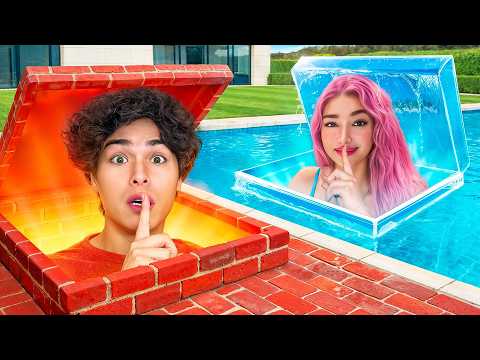 I Built 5 SECRET Rooms In ONE COLOR!