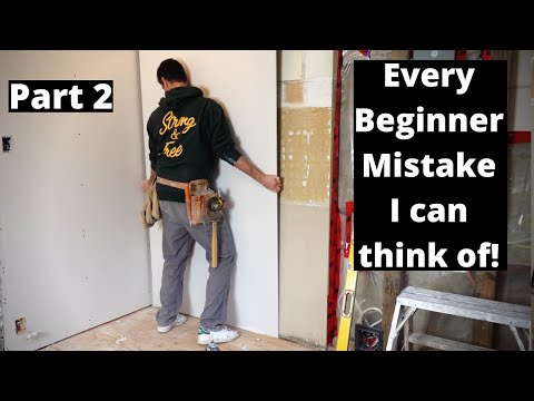 Every Beginner Drywall Mistake I can think of (2/3)