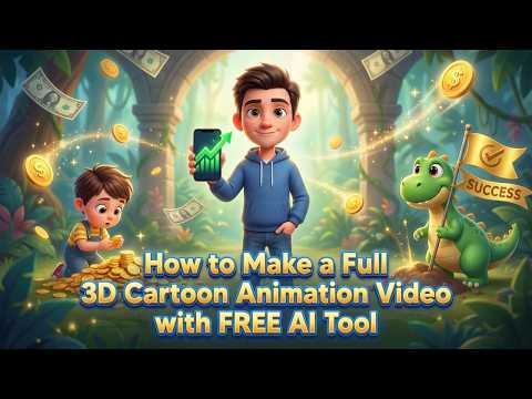 Make 3D Cartoon Animation with FREE AI | Consistent Characters Explained
