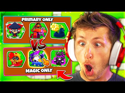 BTD 6 Rogue-Like Mod but its ONLY Primary vs Magic Towers!