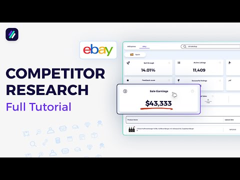 How To Use The eBay Competitor Research Tool  | ZIK Analytics Full Tutorial
