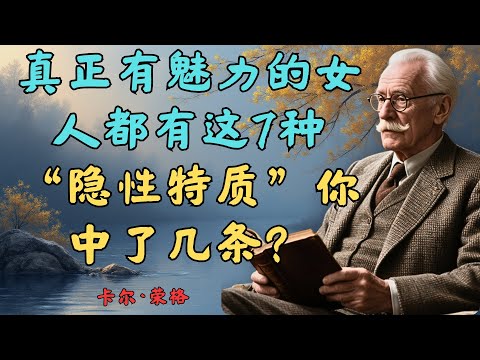 内心深邃的女人通常拥有这7个特质，却极少有人察觉｜女性心理 #心理学 #情感 #女性力量 #男性心理 #女性心理 #女性成长 #亲密关系 #情感智慧 #卡尔