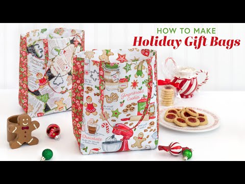 How to Make Holiday Gift Bag | a Shabby Fabrics Tutorial