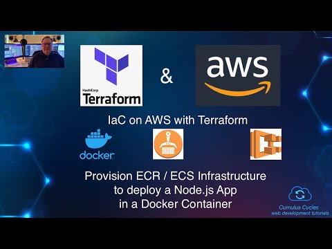 IaC on AWS with Terraform: Provision ECR / ECS Infra to deploy a Node.js App in a Docker Container