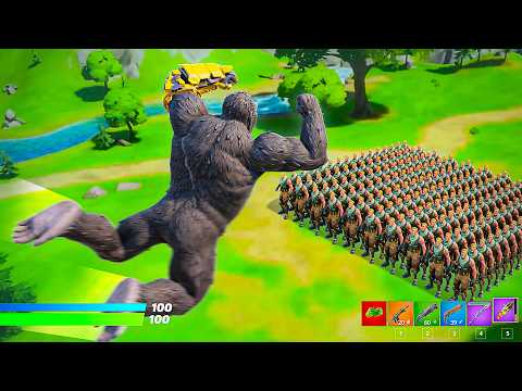 100 Men vs 1 Gorilla