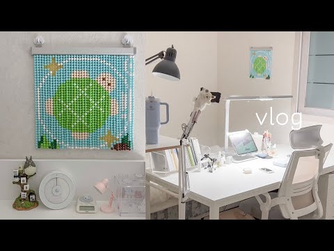 🤍 자취방 가장 효율적으로 꾸미는 방법ㅣ멜론빵 거북이  비즈발 만들기ㅣ완벽주의 벗어나기