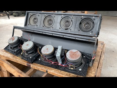 Restoration 8-speaker column speakers