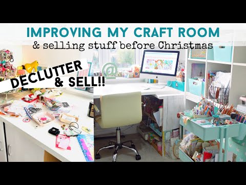 ORGANISE & DECLUTTER MY CRAFT ROOM | Selling & Making Money Before Christmas
