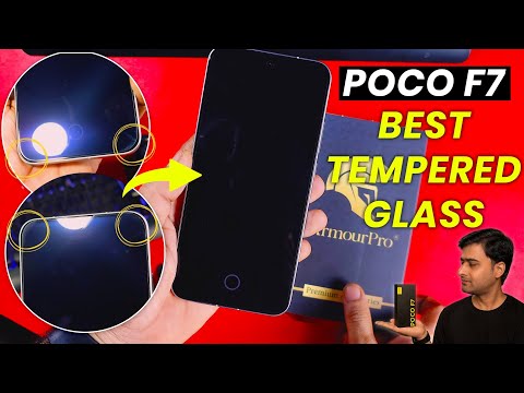 POCO F7 : The BEST Tempered Glass Protector, Full Edge to Edge Protection without Black Border ⚫️ 😉