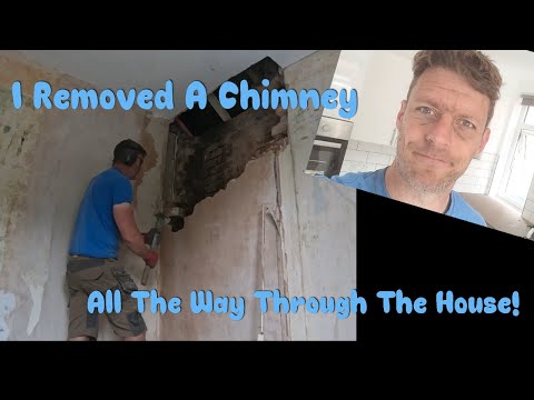 How To Remove A Full Chimney – All the Way Through the House!