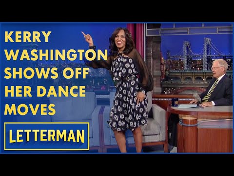 Kerry Washington Shows Off Her Dance Moves | Letterman