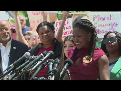 Immigration Advocates Hold News Conference for Kilmar Abrego Garcia