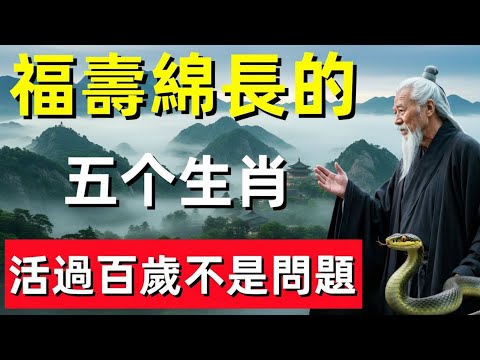 ⛩️☯🐉並非巧合！這5大生肖天生福壽深厚，氣運綿延，長命百歲只是人生標配！#修行思維 #修行 #福報 #禪 #道德經 #覺醒 #開悟 #禅修⛩️☯🐉