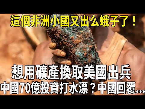 這個非洲小國又出么蛾子了！想用礦產換取美國出兵，中國70億投資要打水漂？中國回覆...#科普 #國際觀點 #熱門 #非洲 #礦產