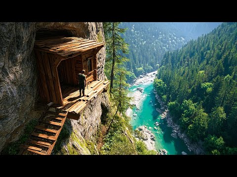 Cliff Fortress Build: 90 Days To My Permanent, Secret Survival Home