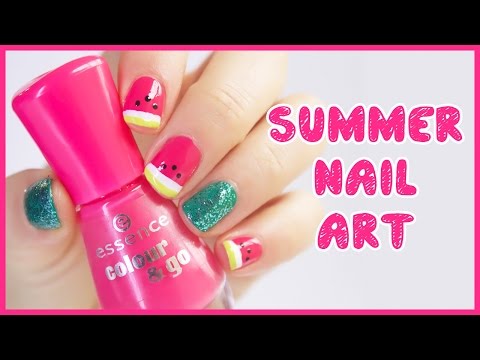 Watermelon Nail Art