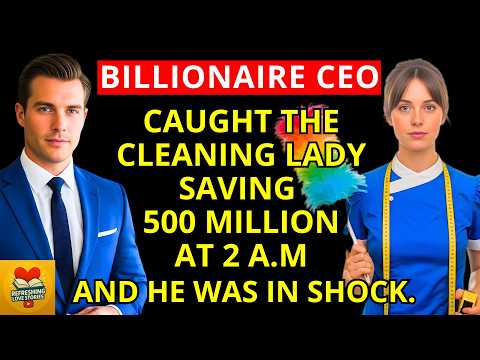 THE BILLIONAIRE CEO CAUGHT THE CLEANING LADY SAVING 500 MILLION AT 2 A M  — AND HE WAS IN SHOCK